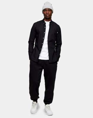 topman stretch skinny shirt