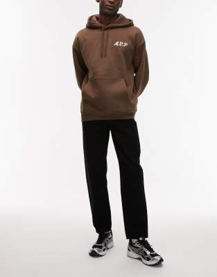 Topman Topman taper jeans in black