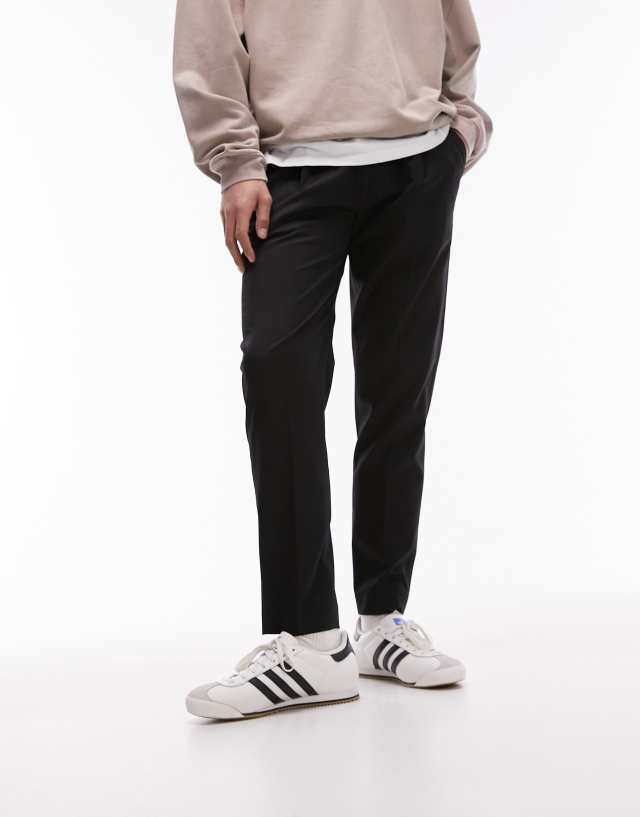 Topman - taper trouser in black