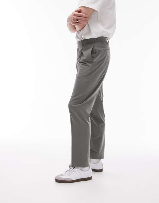 Topman taper trouser in sage, 2 of 5