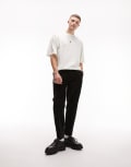 [Topman] Topman tapered cord pants in black W30 L32 Black