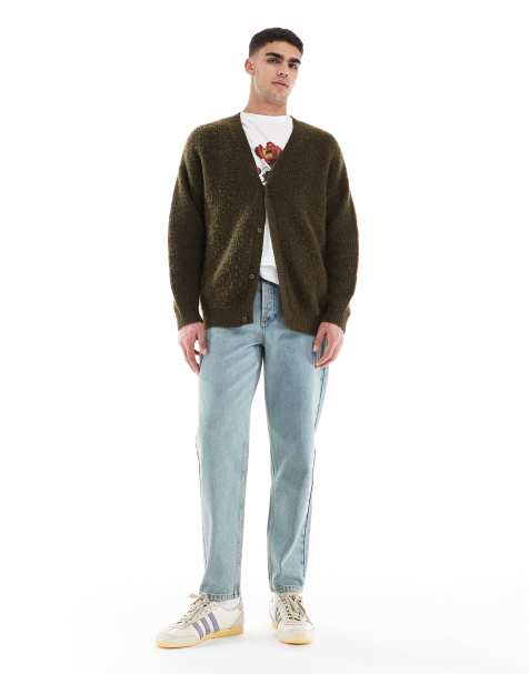 Topman - Tapered jeans i lys vask med grønt skær - view 1