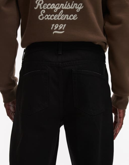 Topman - Tapered jeans i sort, 4 af 5