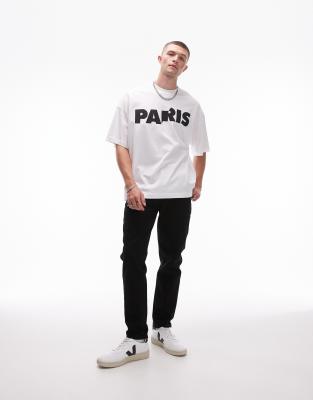 Topman Tapered Jeans In Black