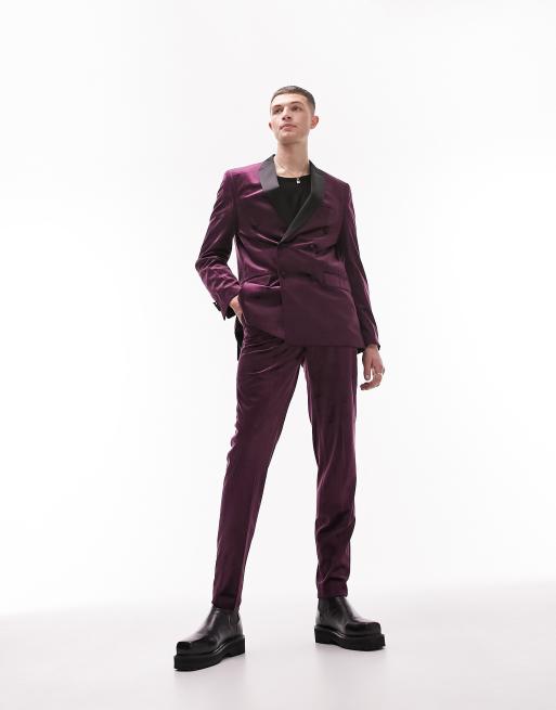 Skinny Purple Suit Pants