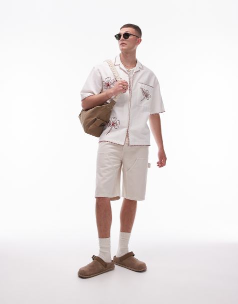 Topman - Timmermansshort in ecru - view 1