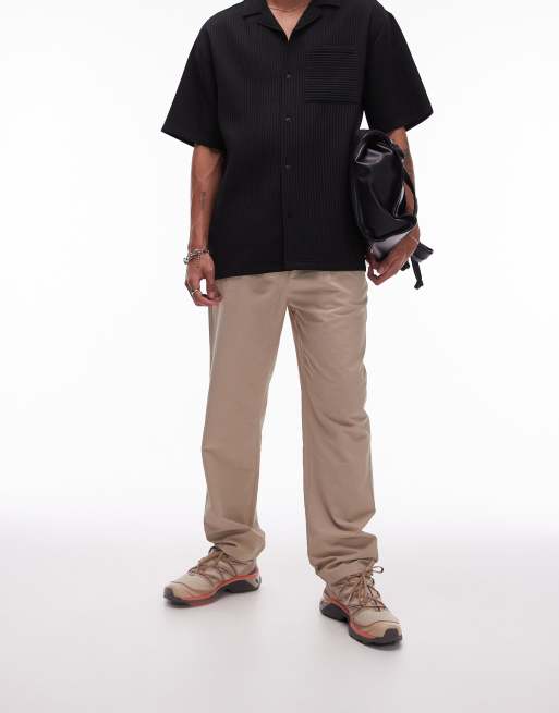Topman - Toelopende broek in stone