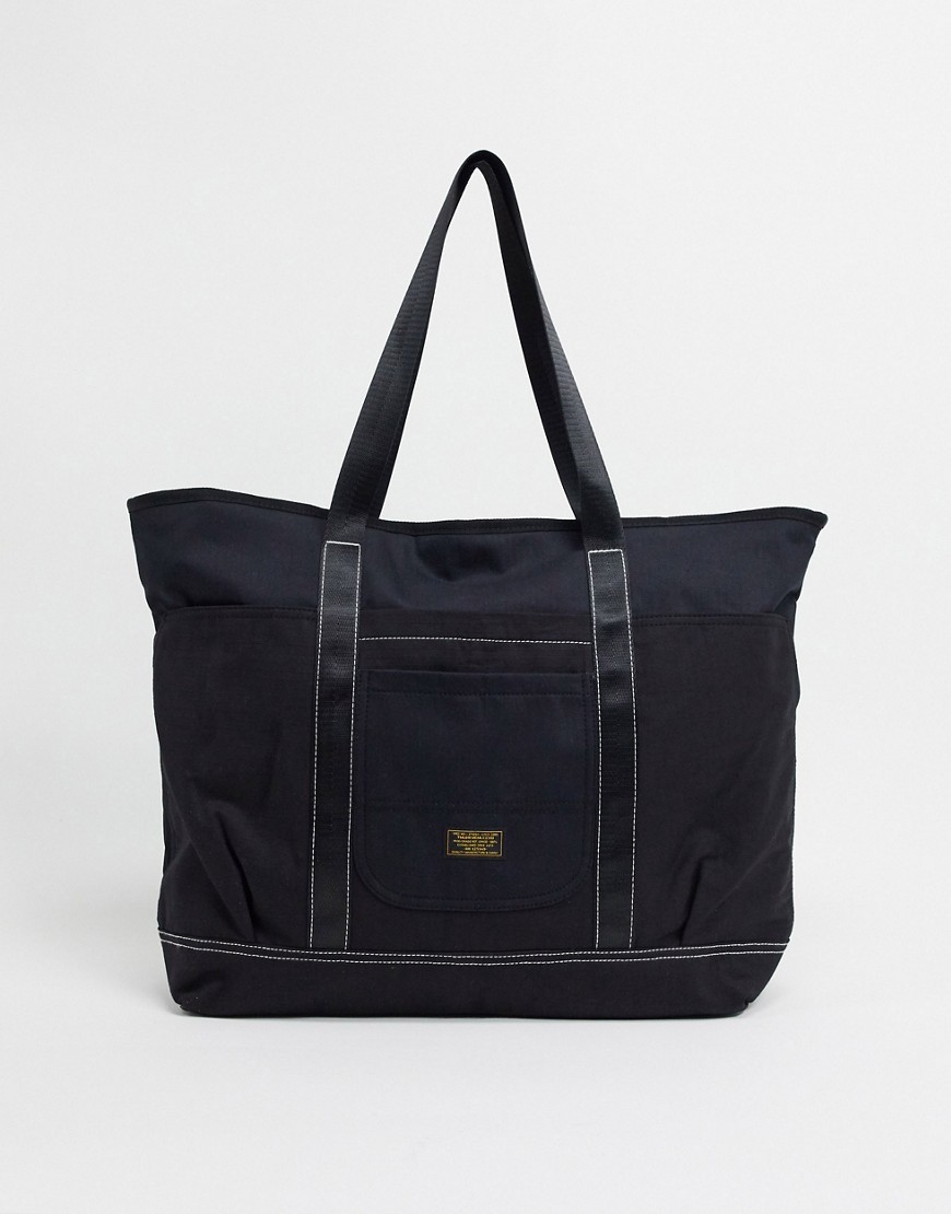 Topman tote bag in black