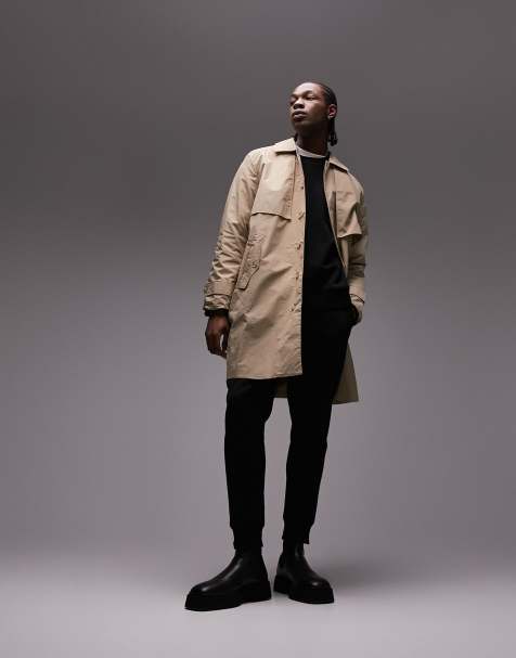 Mens designer trench coat on sale uk