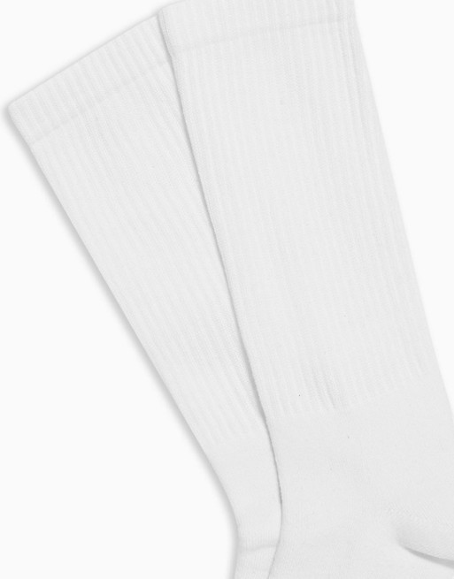 Topman tube socks in white