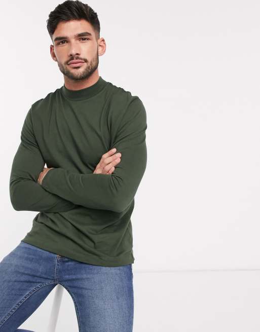 Topman turtleneck in khaki