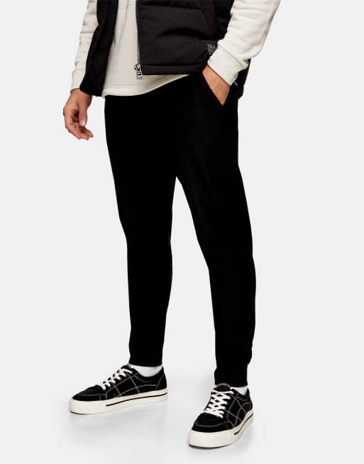 Black twill hot sale joggers mens