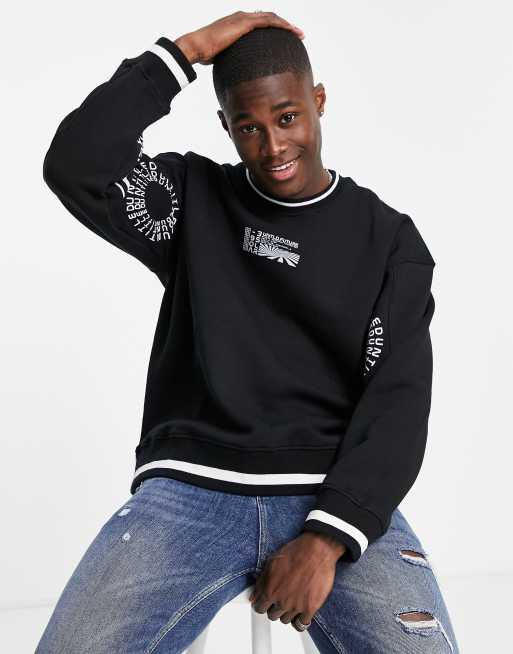 Topman 2025 black sweatshirt