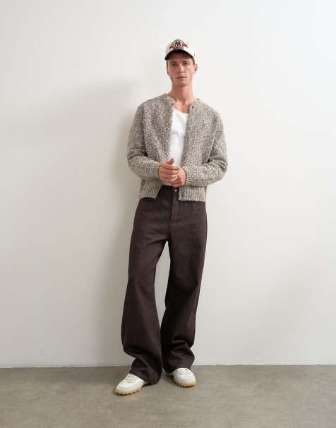 Topman vaquero baggy rígido en marrón crudo - view 1