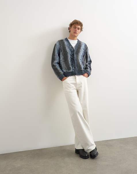 Topman vaquero holgado rígido en blanco - view 1