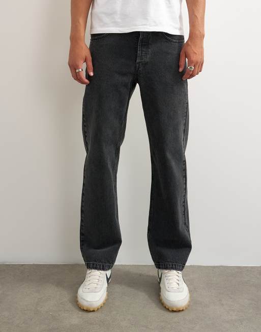 Topman - vaquero recto rígido en negro lavado, 2 de 5