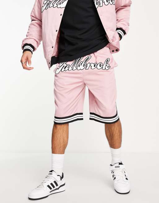 Pink varsity hot sale shorts