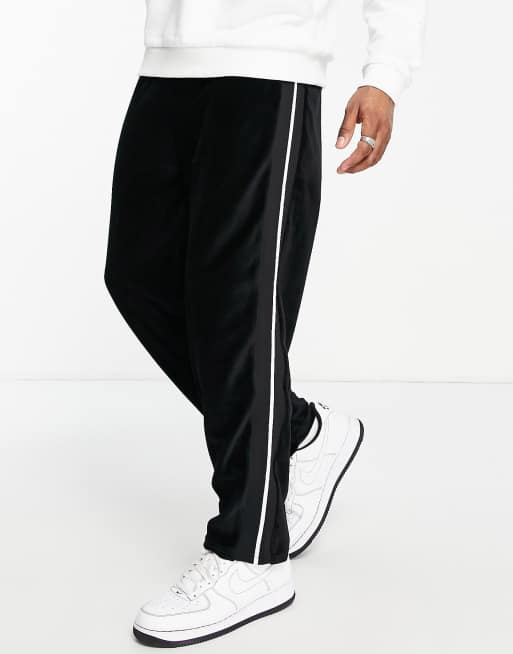 Topman velour trackies in black (part of a set)
