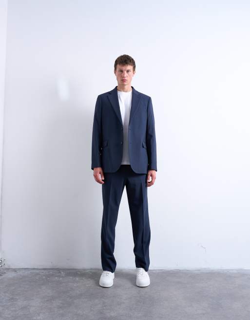Topman - Veste de costume décontractée - Bleu marine