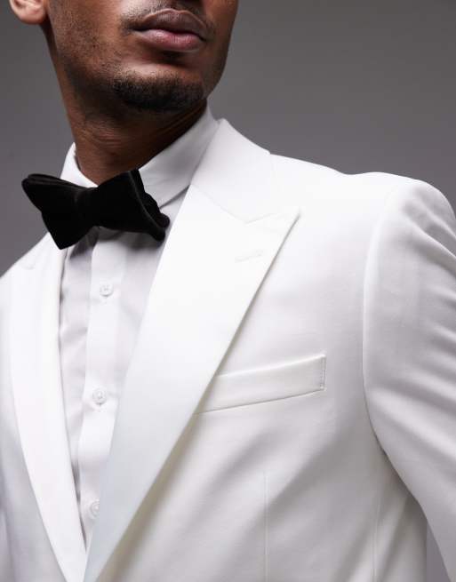 Topman - Veste de smoking ajustée - Blanc, 3 de 4