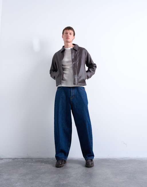 Topman - Veste en similicuir décontractée - Bordeaux, 2 de 5