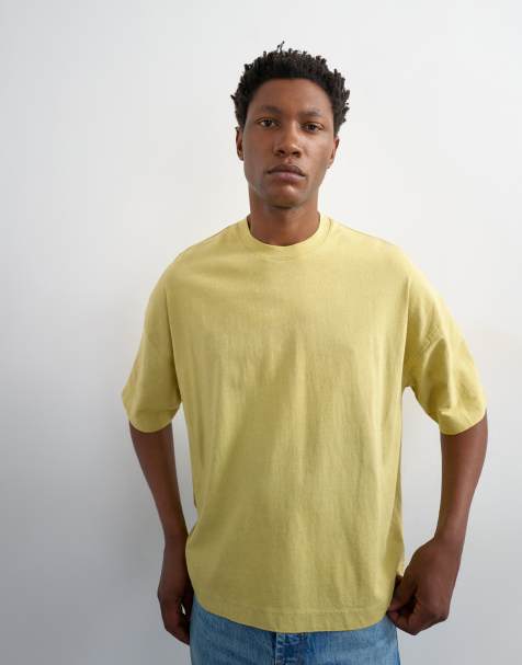 Topman - vestibilità squadrata giallo slavato - view 1