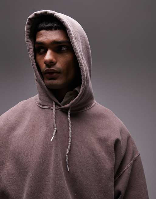 Topman red on sale hoodie