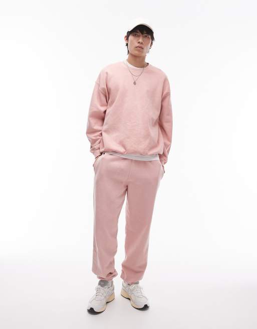 Light pink oversized sweatshirt clearance