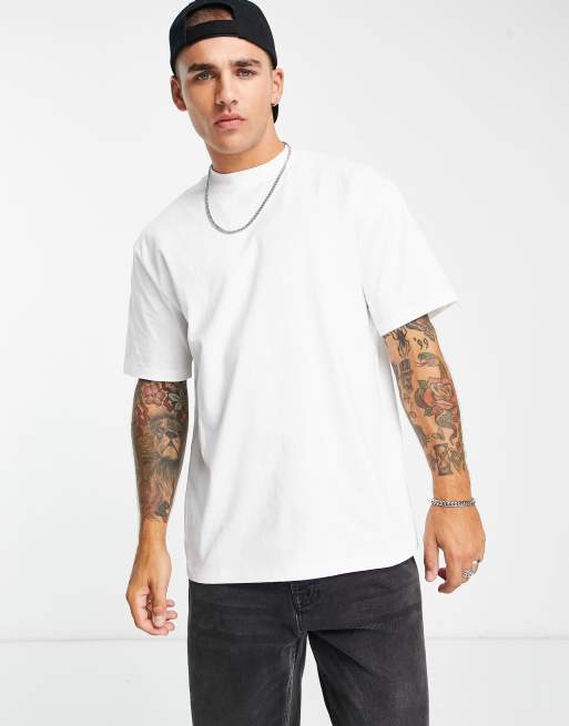 Topman – Vit t-shirt i oversize-modell