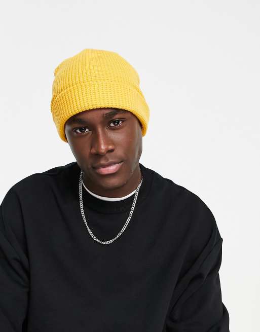 Topman waffle docker en mezcla de poliéster en amarillo - AMARILLO