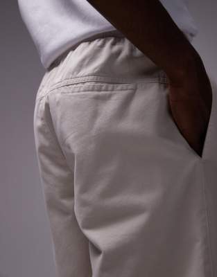 TOPMAN WASHED COTTON SHORTS 