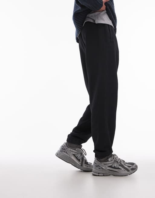 Topman washed oversized jogger in black, 2 of 5