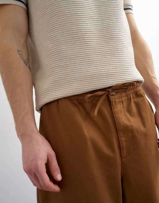 Topman – Weit geschnittene Hose in Braun mit Seitentaschen, 5 von 5