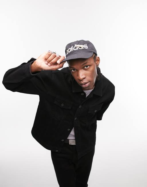 Topman – Western-Jeansjacke in Schwarz mit klassischem Schnitt, 3 von 4