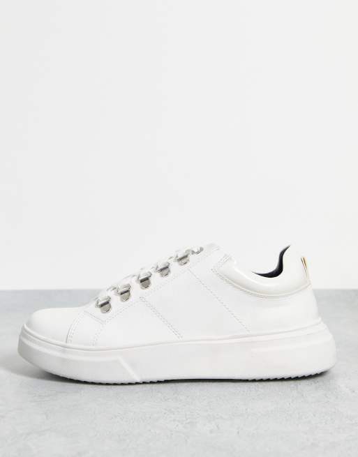 Topman white chunky drone hiker trainers