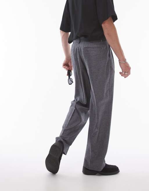 Wide-leg Pants - Gray melange - Ladies | H&M US
