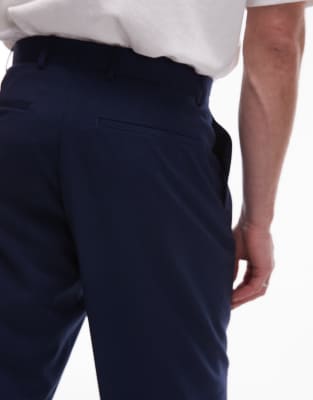 TOPMAN WIDE LEG SUIT PANTS 