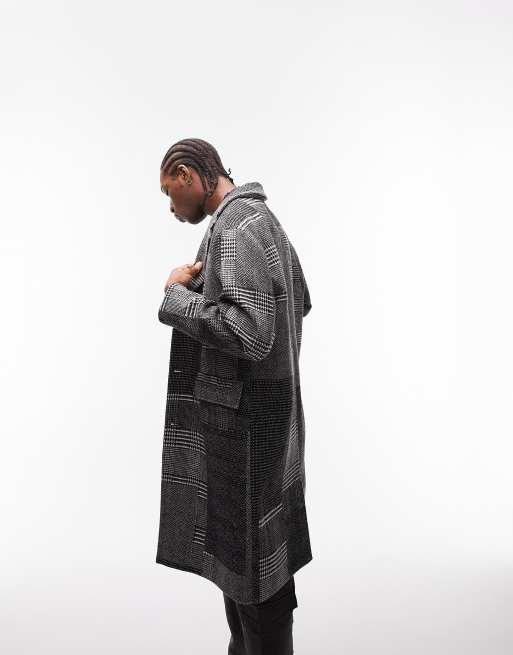 Topman shop check coat