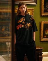 Topman extreme oversized T-shirt with Harlem print in black