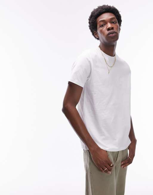 Topman – Zestaw 3 białych T-shirtów o regularnym kroju, 2 z 4