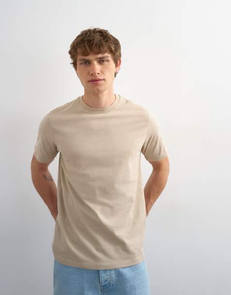Topman – Zestaw 3 T-shirtów o klasycznym kroju w kolorach granatowym, ecru i różowym - view 1