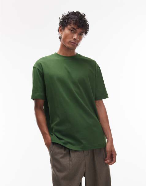 Topman – Zielony T-shirt oversize - view 1