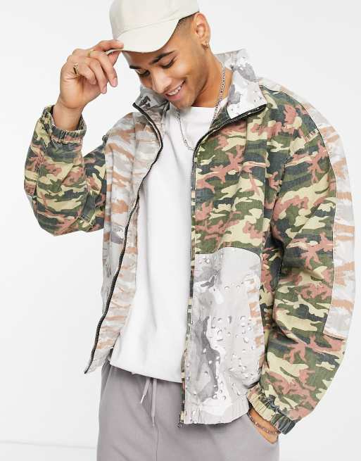 ASOS Puffer Jacket In Camo Print