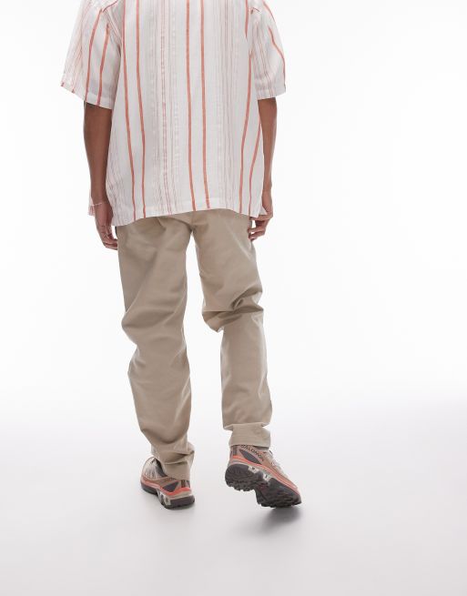 Topman – Zwężane spodnie chinosy w kolorze kamiennego beżu, 3 z 5