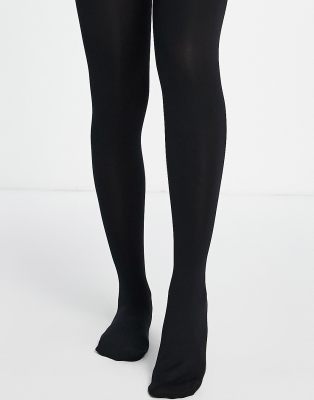 Topshop floral net tights in black