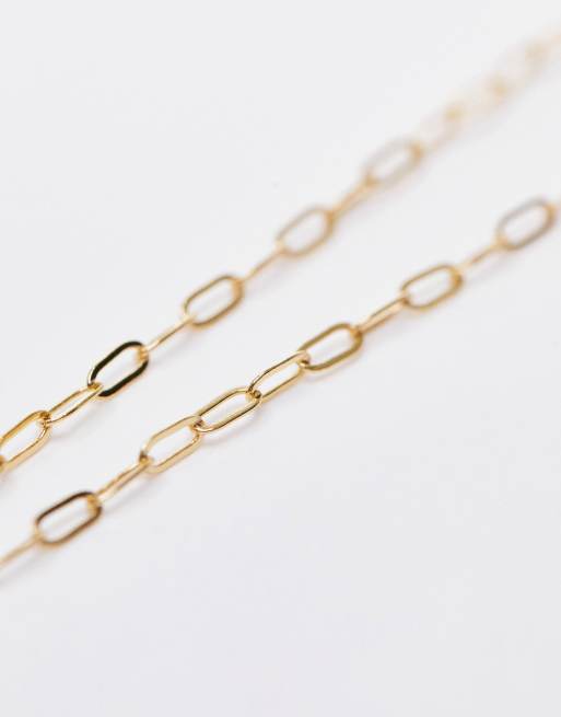Topshop 14k gold plated C initial pandant necklace ASOS