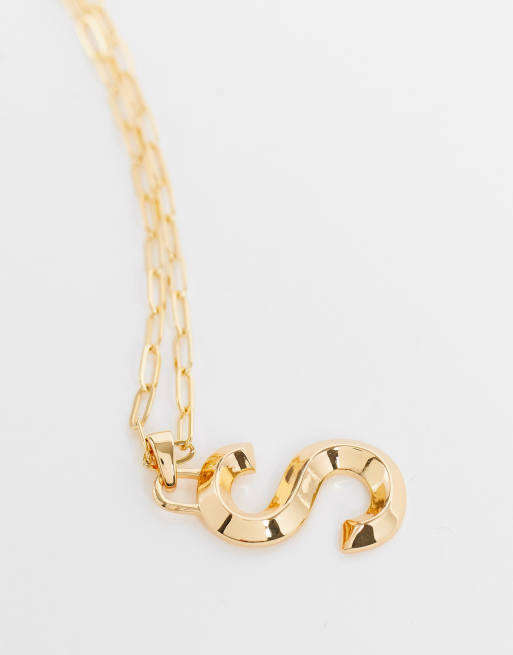 Letter deals necklace topshop