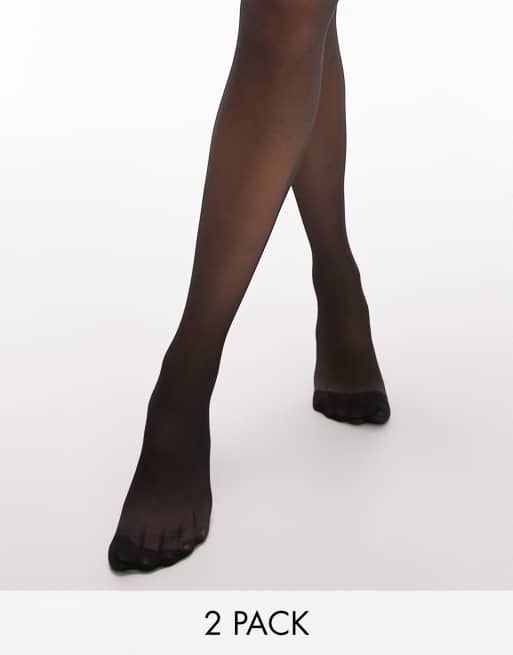 2-pack 20 Denier Tights