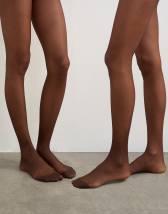 Topshop 2 pack 15 denier tights in chocolate