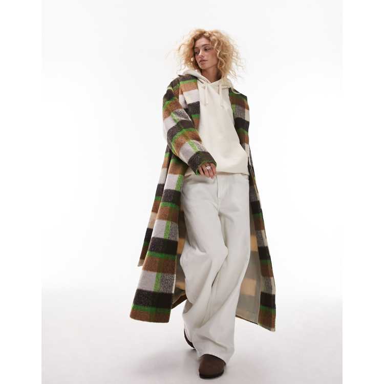 Max studio plaid outlet coat